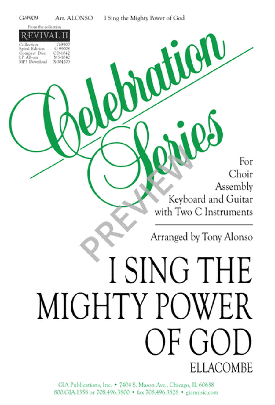 I Sing the Mighty Power of God 3-Part scores gallery preview page 9