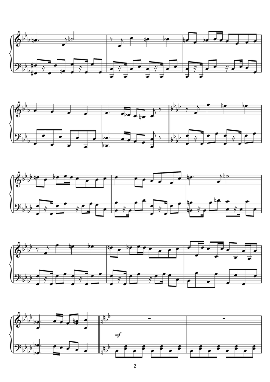 Antz (The Colony/Z's Alive!) Piano Solo scores gallery preview page 2