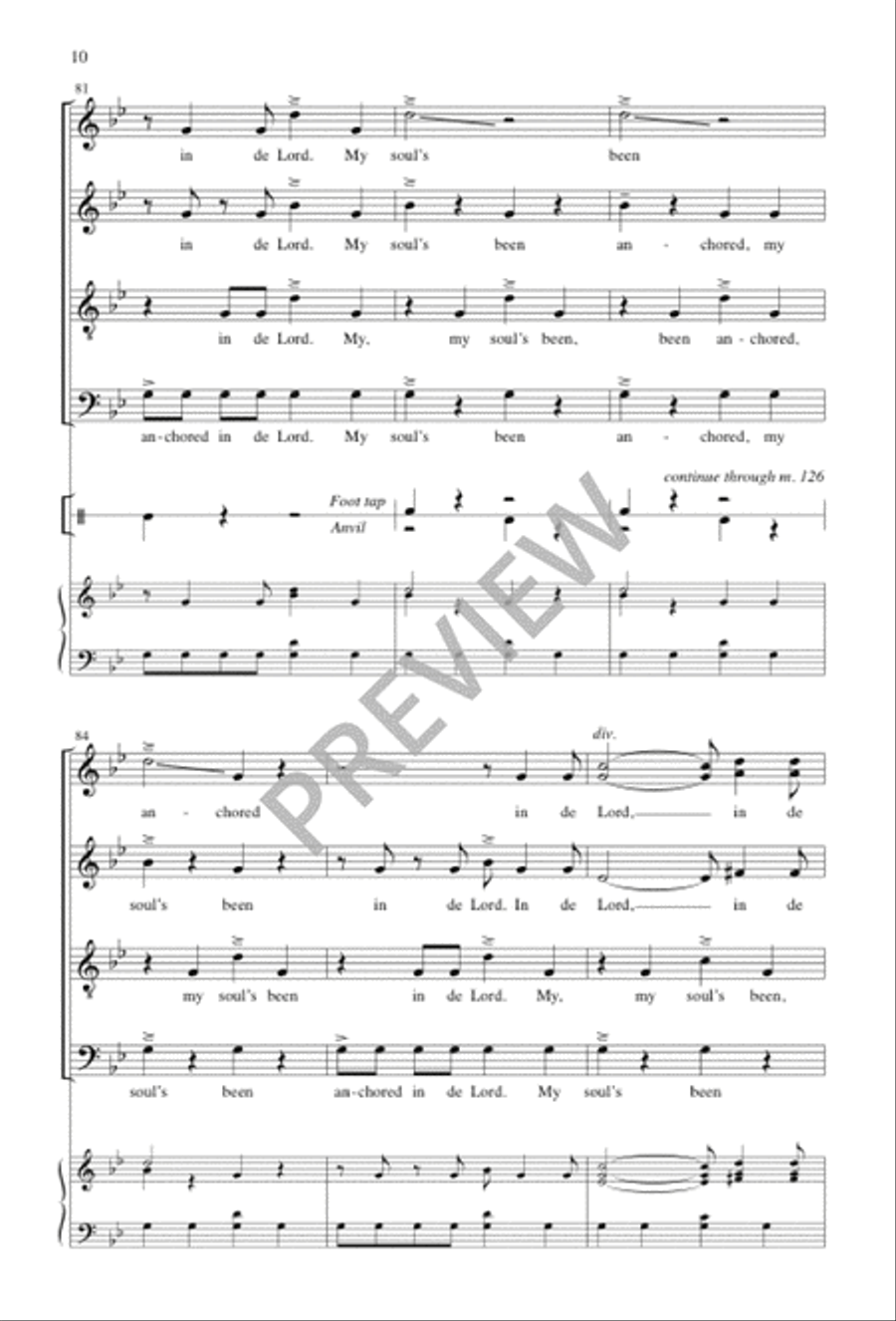 Anchored in de Lord SSATB - Sheet Music page 10
