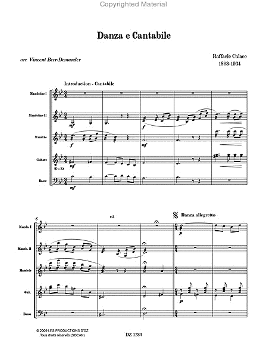 Danza e Cantabile Orchestra scores gallery preview page 2