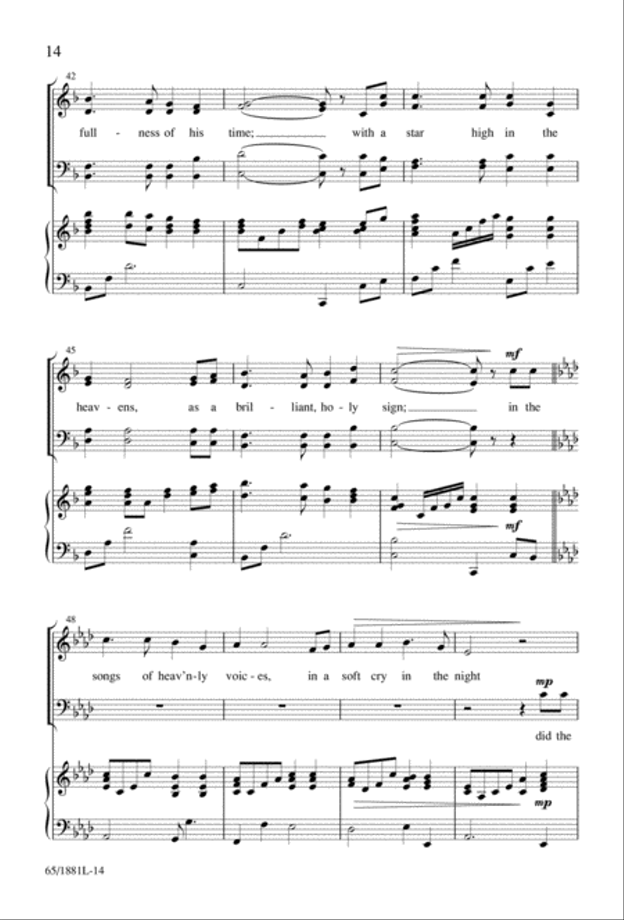 A Very Special Night A Very Special Night Unison Choir scores gallery preview page 16