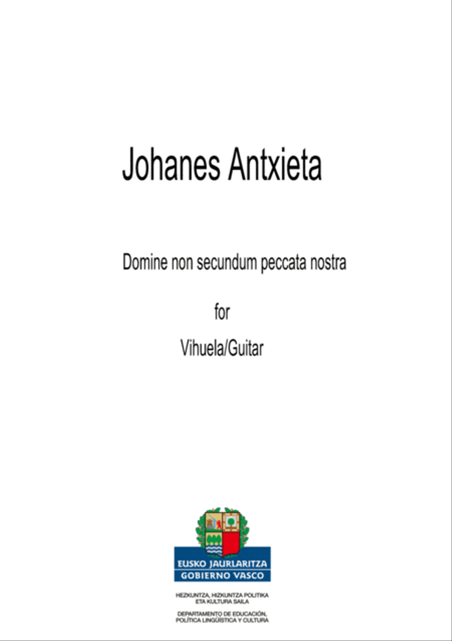 Domine non secundum Peccata Acoustic Guitar scores gallery preview page 1