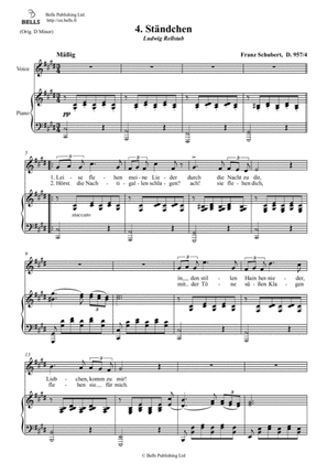 Standchen, D. 957 No. 4 (C-sharp minor)