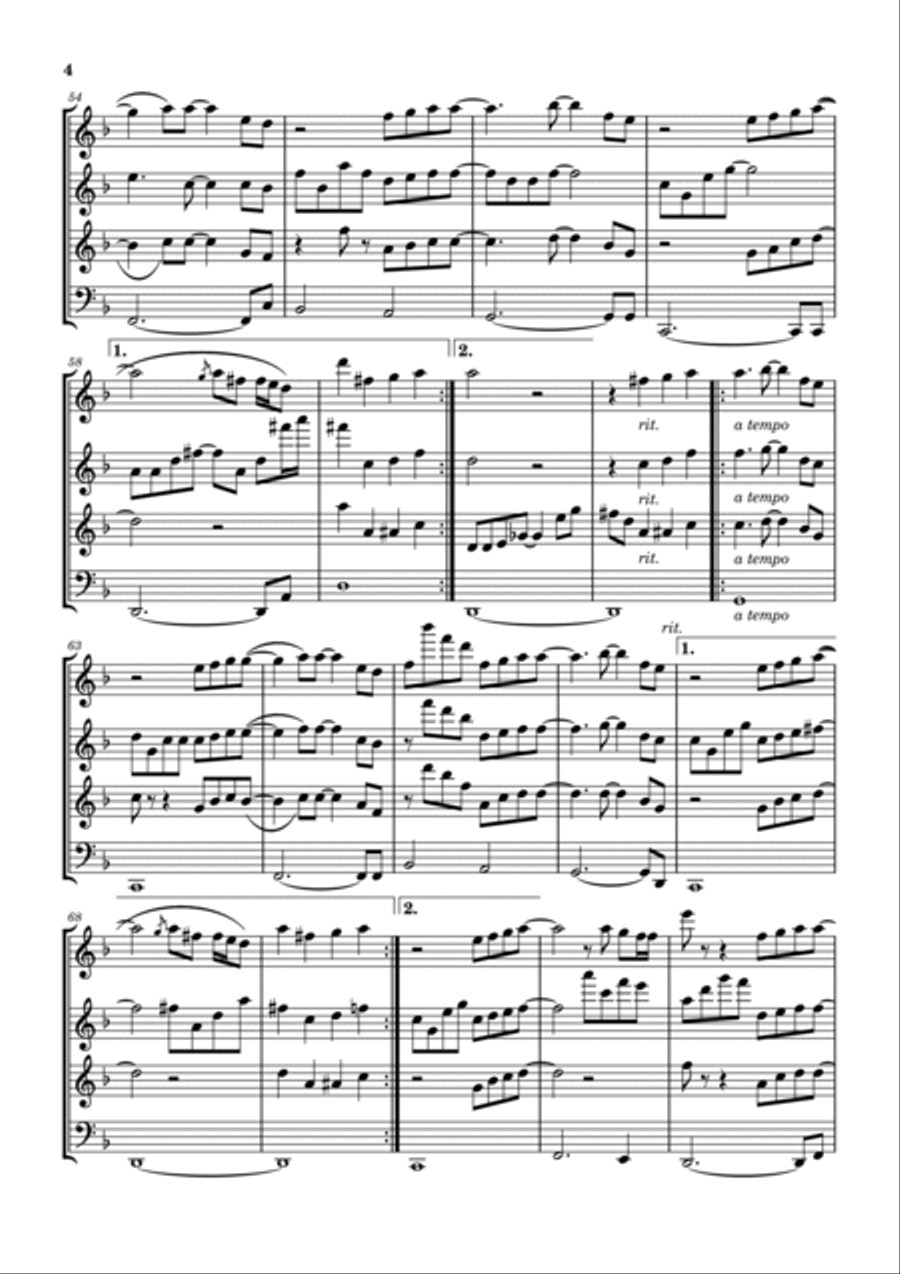 Great Is Your Mercy Woodwind Quartet scores gallery preview page 5