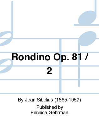 Book cover for Rondino Op. 81 / 2