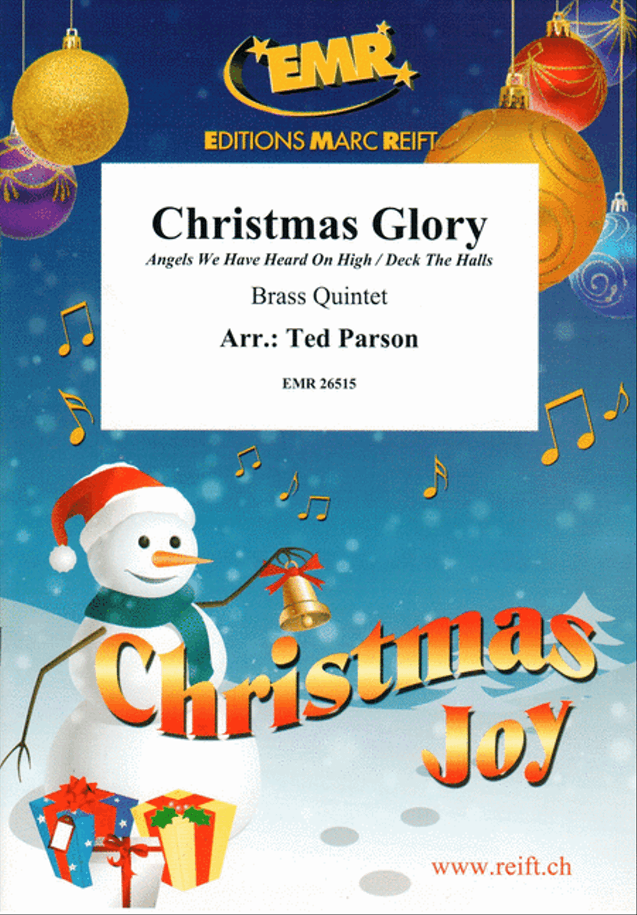 Chrismas Glory Brass Quintet scores gallery preview page 1