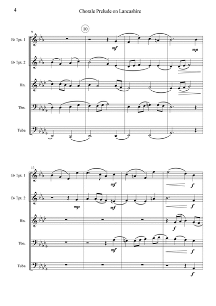 Chorale Prelude on Lancashire - Brass Quintet image number null