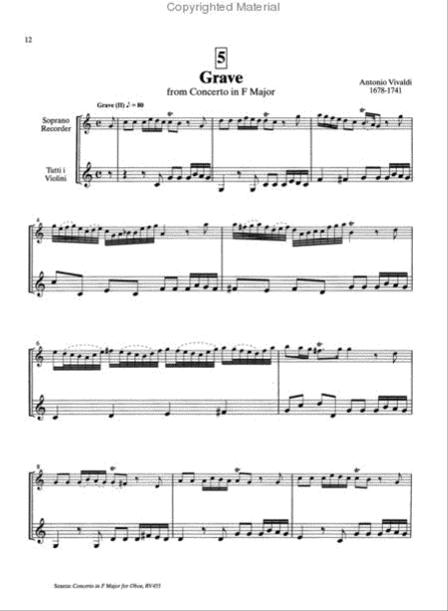 Suzuki Recorder School (Soprano and Alto Recorder), Volume 6 Alto Recorder scores gallery preview page 4