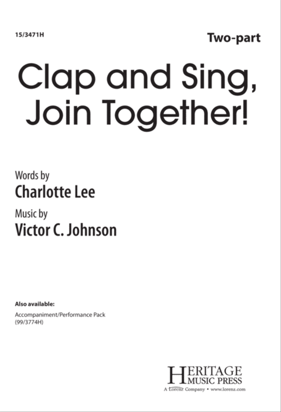 Clap and Sing, Join Together! 2-Part scores gallery preview page 1