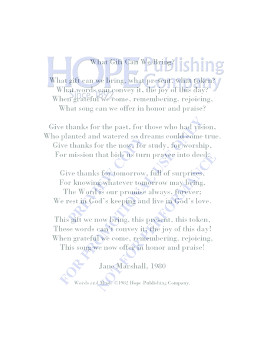 What Gift Can We Bring What Gift Can We Bring Piano scores gallery preview page 2