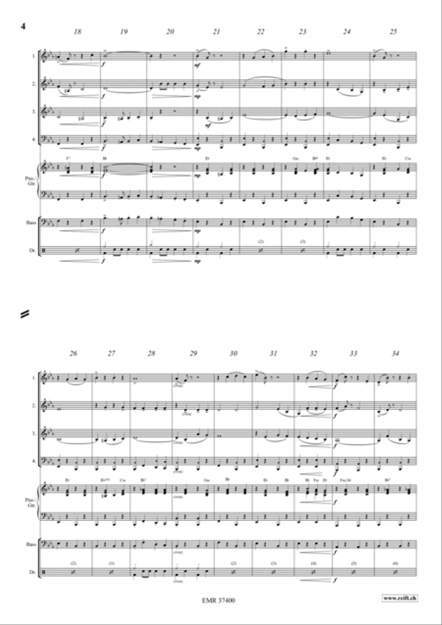 Colonel Bogey Woodwind Quartet scores gallery preview page 3