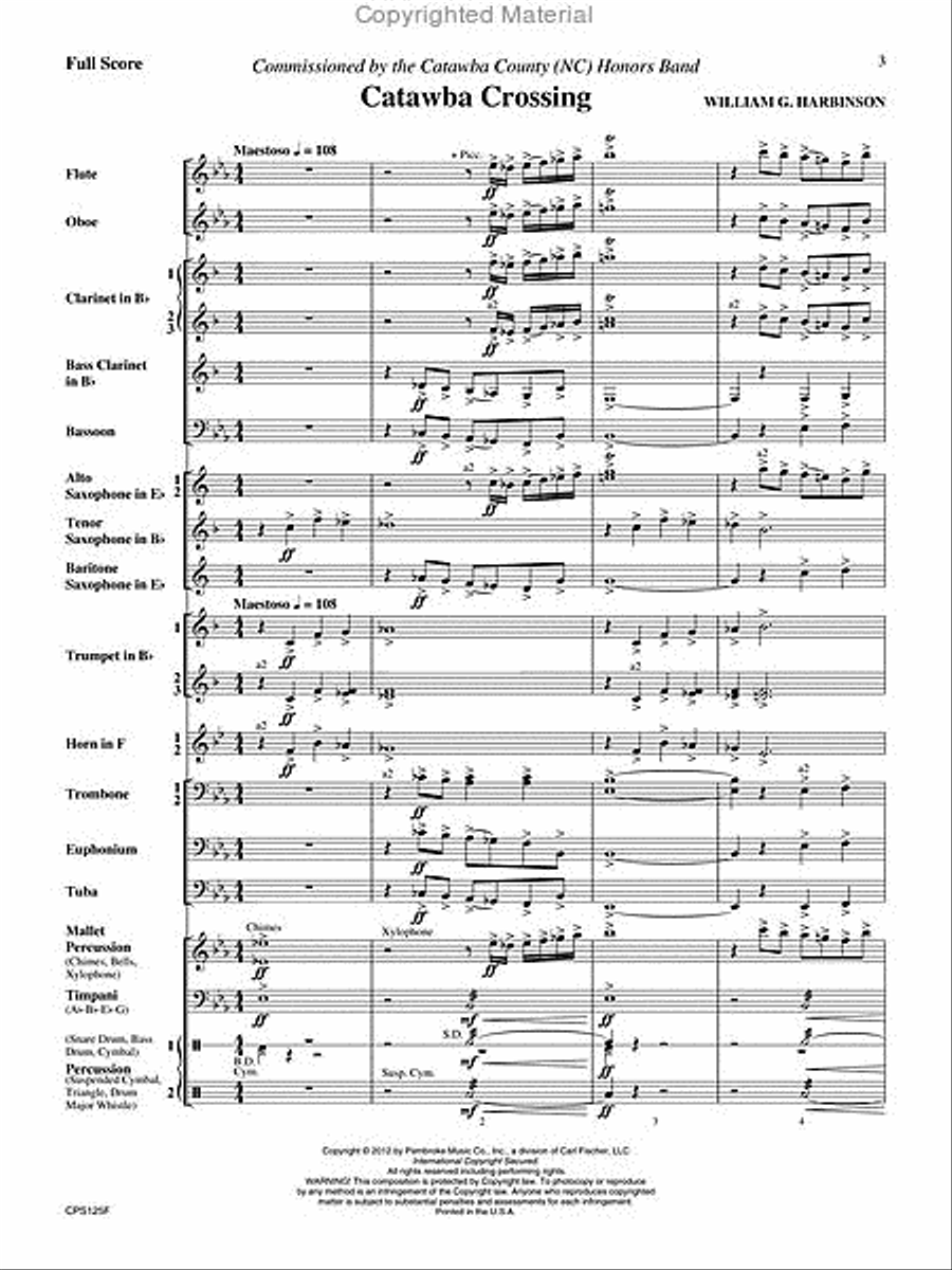 Catawba Crossing Catawba Crossing Concert Band scores gallery preview page 2