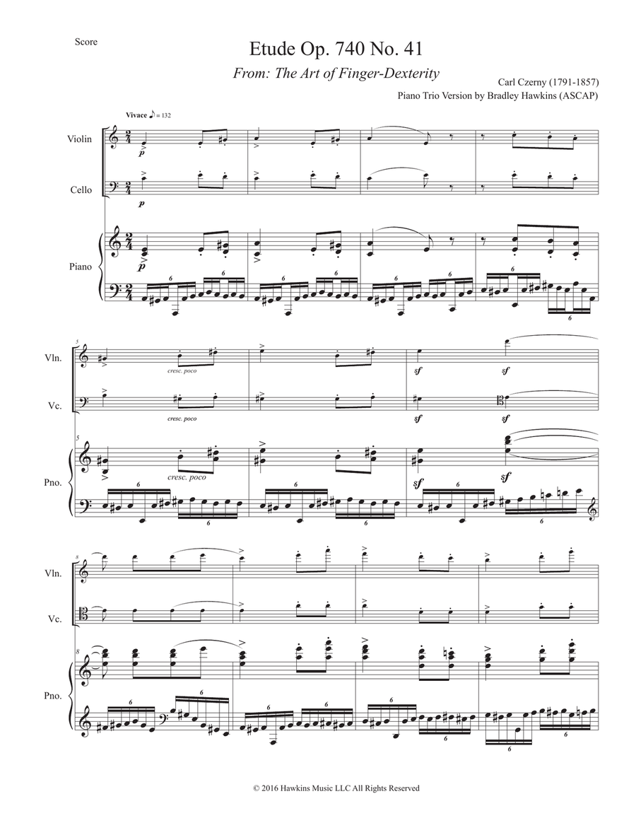 Etude Op 740 No 41 Carl Czerny