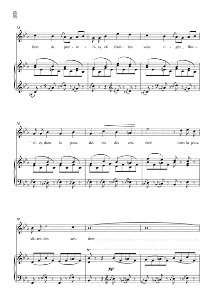 Meyerbeer-Fantaisie in E flat Major,for Voice and Piano Voice Solo scores gallery preview page 4