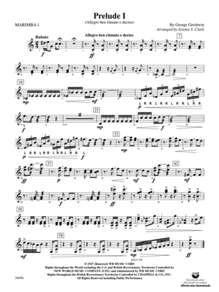 Gershwin Preludes (I-III) for Mallet Ensemble: Mallets