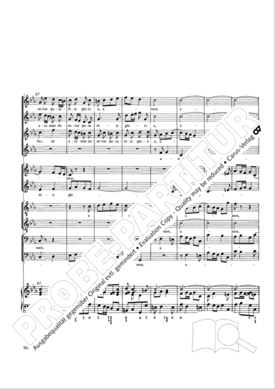 Stabat mater Choir scores gallery preview page 90