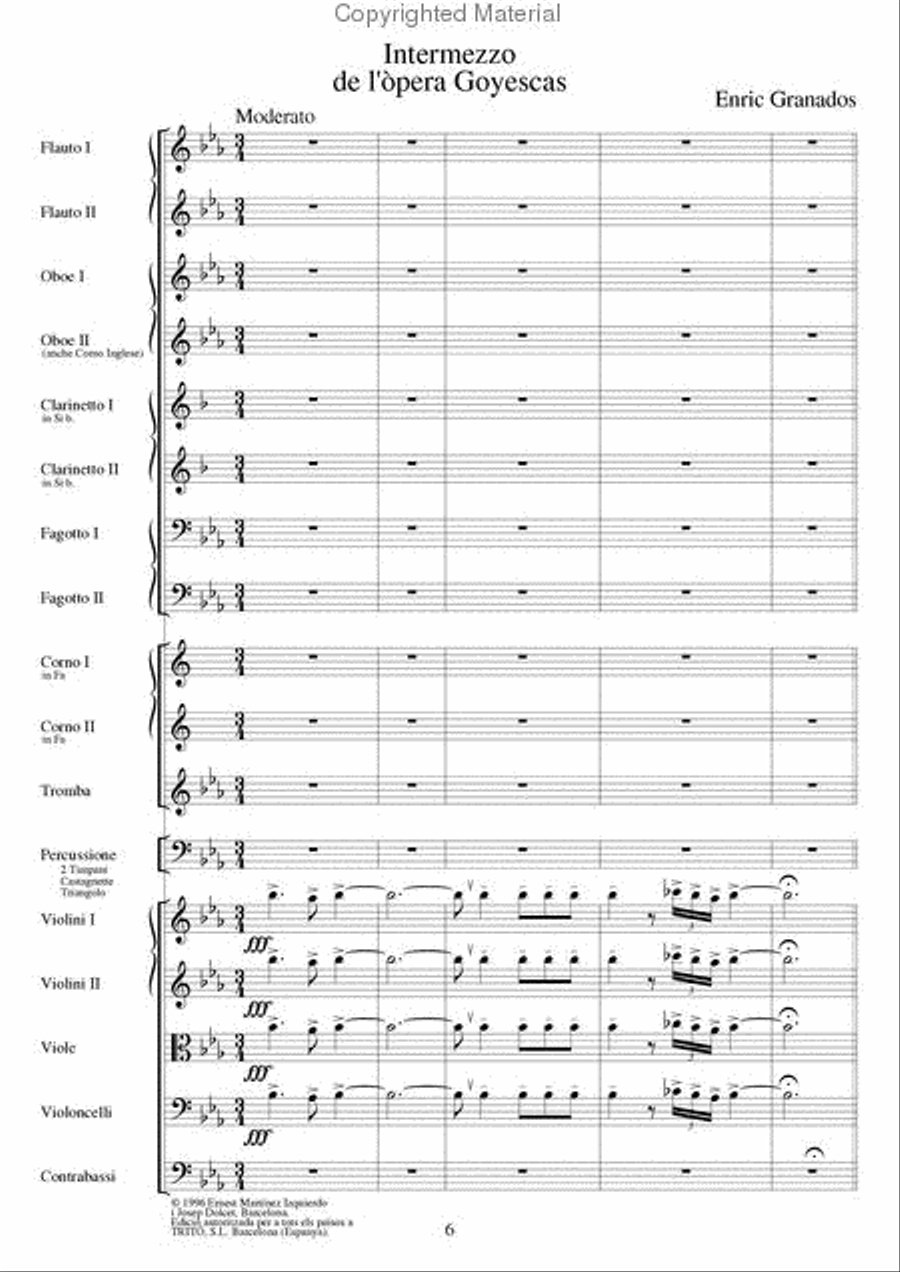 Intermezzo de l’òpera Goyescas Score scores gallery preview page 2
