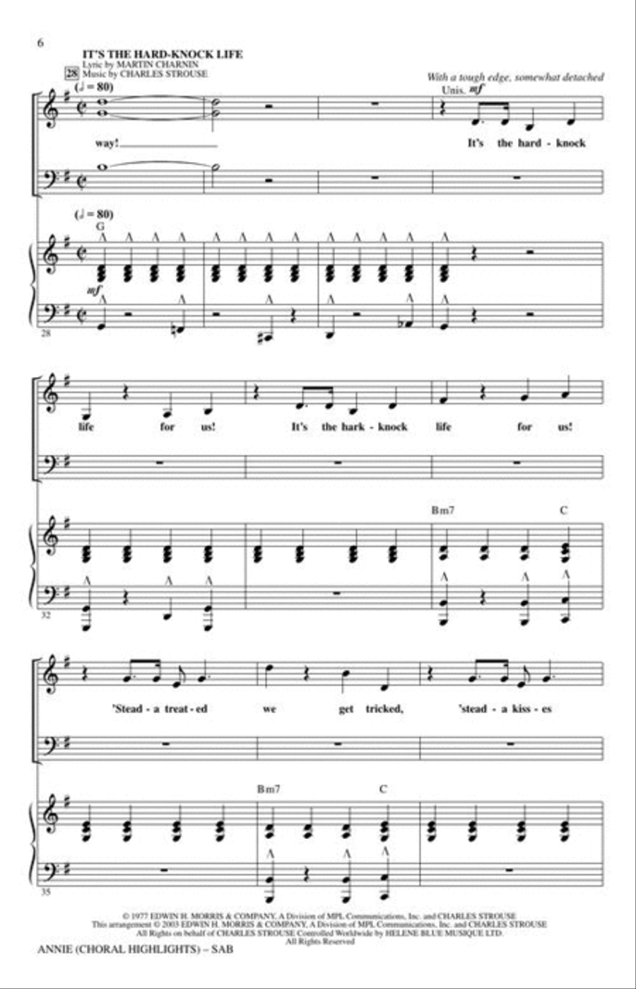 Annie (Choral Highlights) 3-Part scores gallery preview page 4