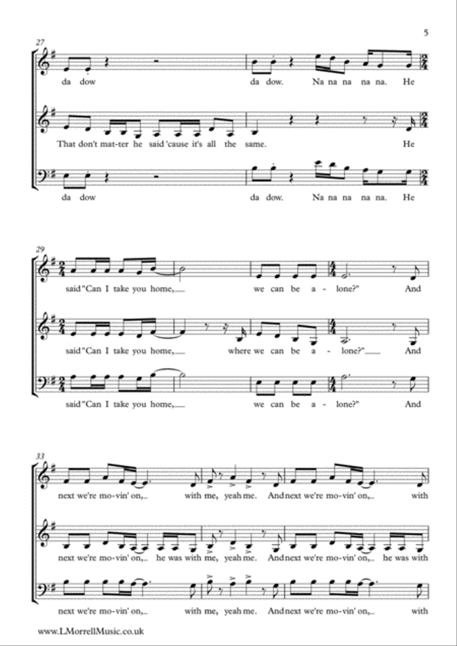 I Love Rock 'N Roll I Love Rock 'N Roll 3-Part scores gallery preview page 5