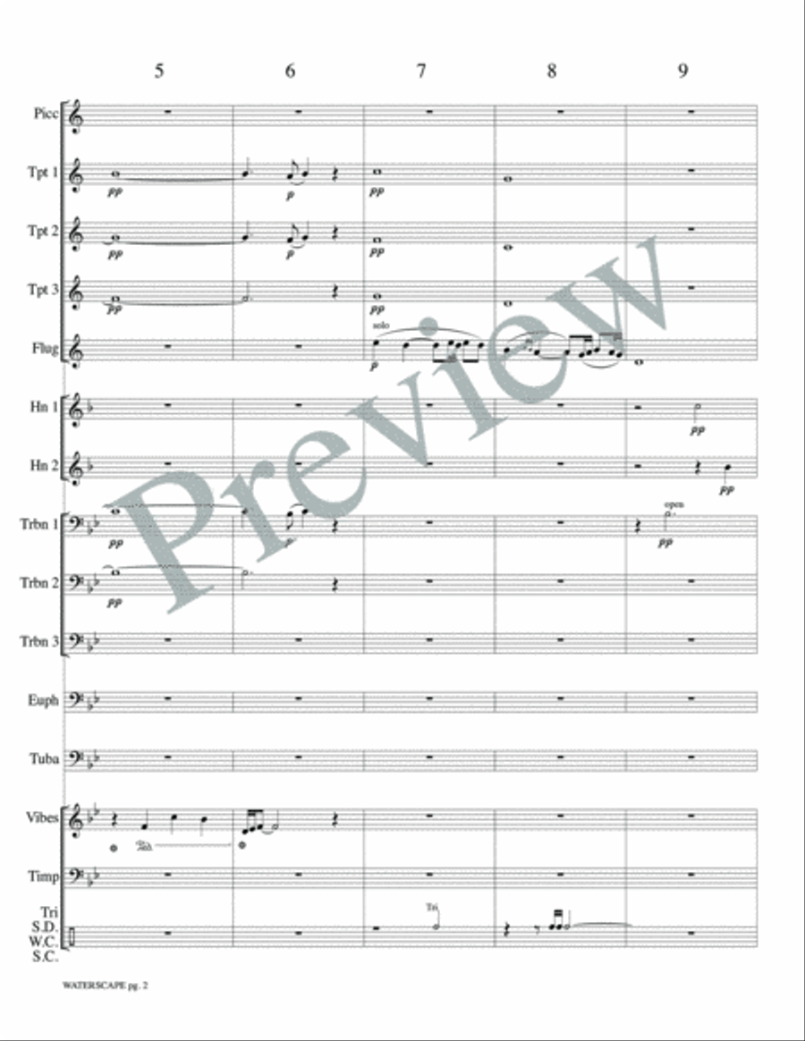 Waterscape Small Ensemble scores gallery preview page 4
