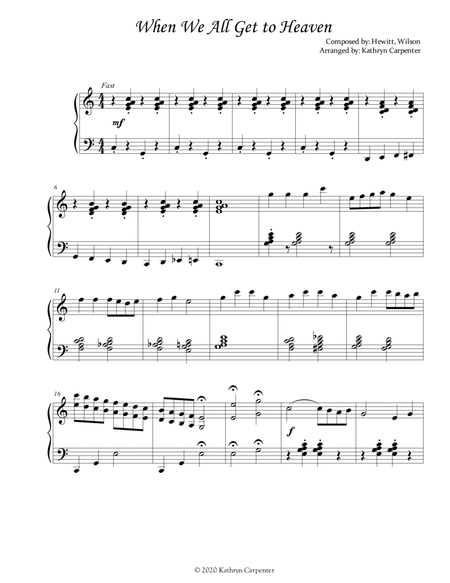 When We All Get to Heaven (Advanced Piano) image number null