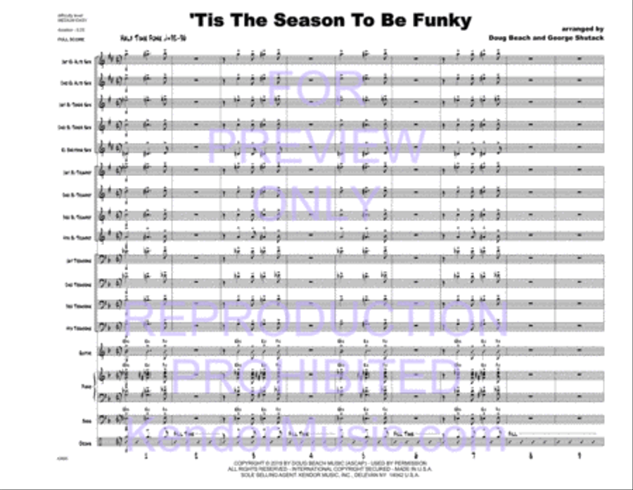 Tis The Season To Be Funky Jazz Ensemble scores gallery preview page 3