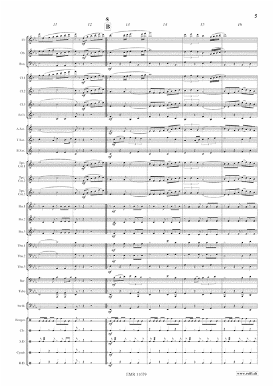 Beguine Concert Band scores gallery preview page 6