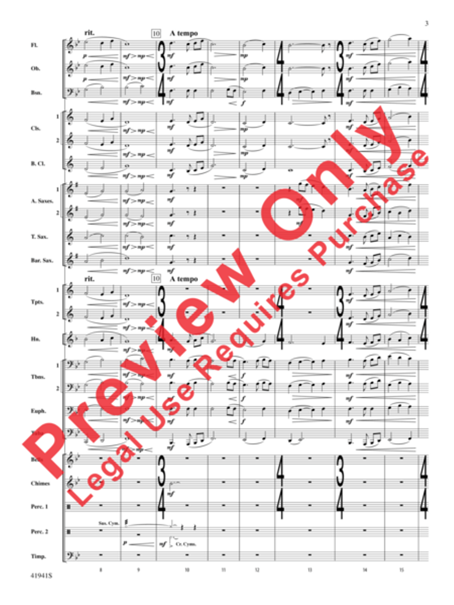 Forgotten Heroes Concert Band scores gallery preview page 4