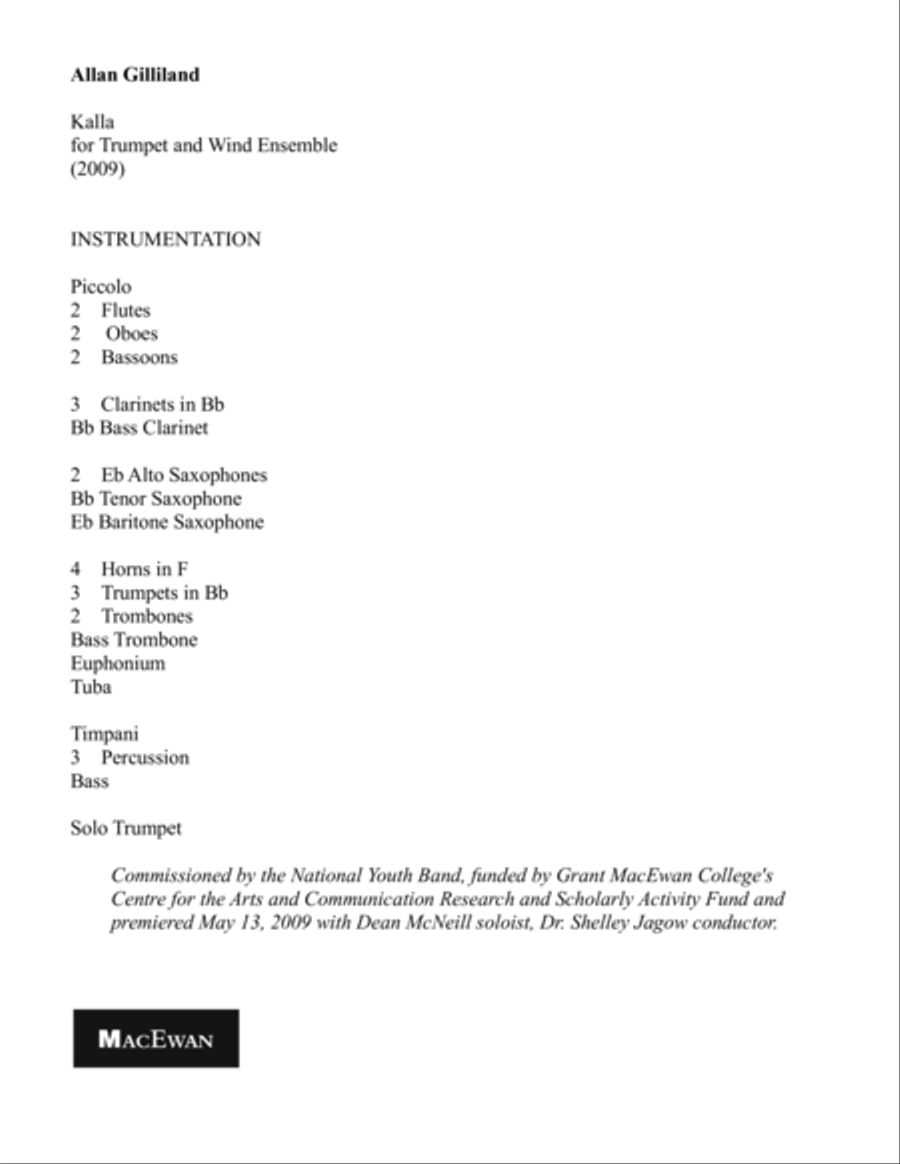 Kalla Concert Band scores gallery preview page 2