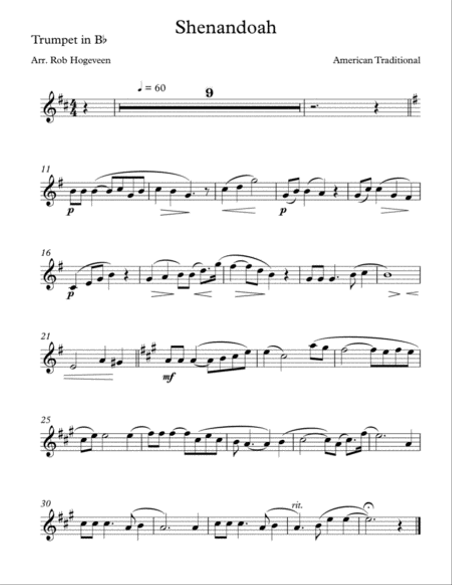 Shenandoah For Brass Trio Brass Trio scores gallery preview page 3