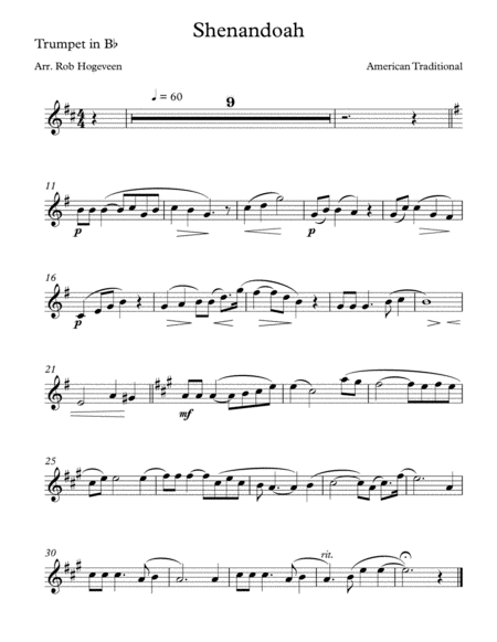 Shenandoah For Brass Trio image number null