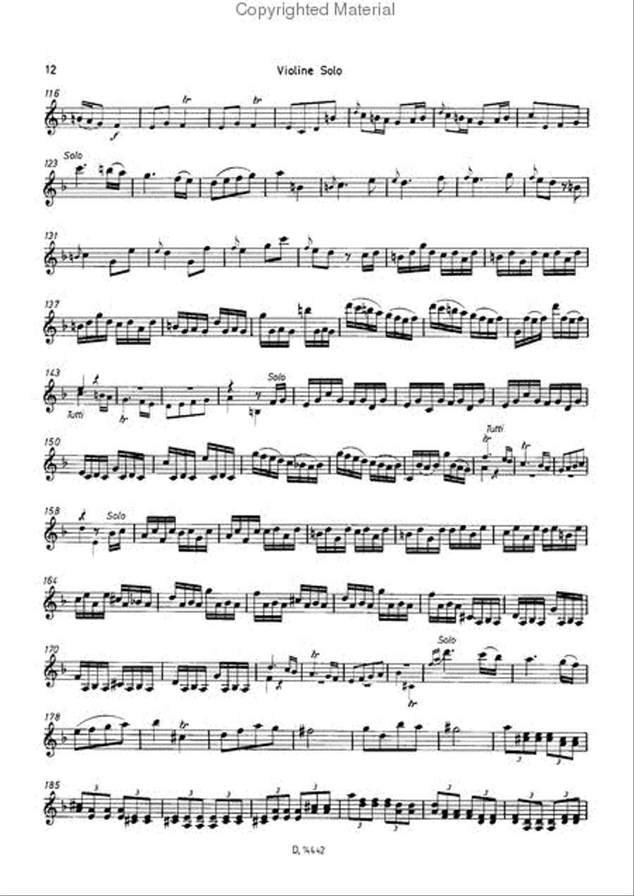 Concerto F-Dur Concerto F-Dur School and Community scores gallery preview page 48
