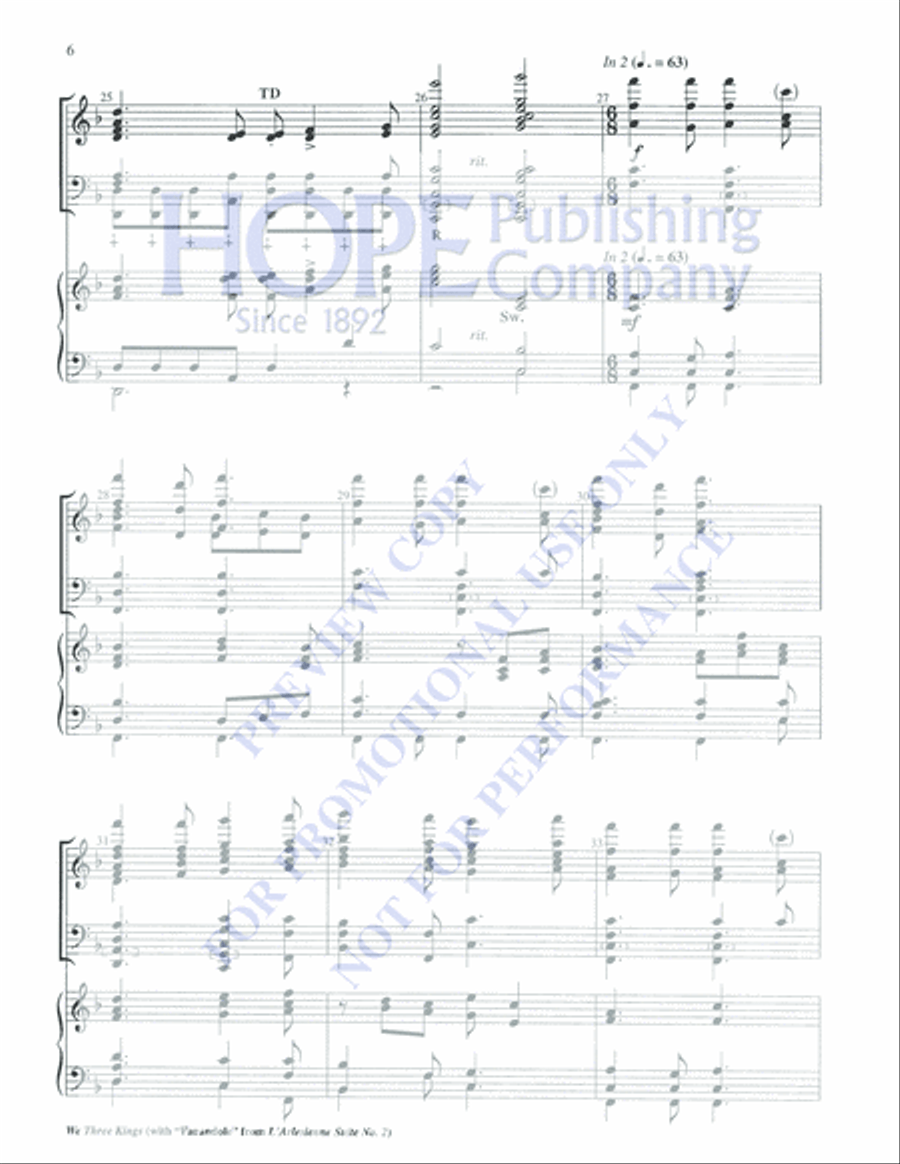 We Three Kings Orchestra scores gallery preview page 6