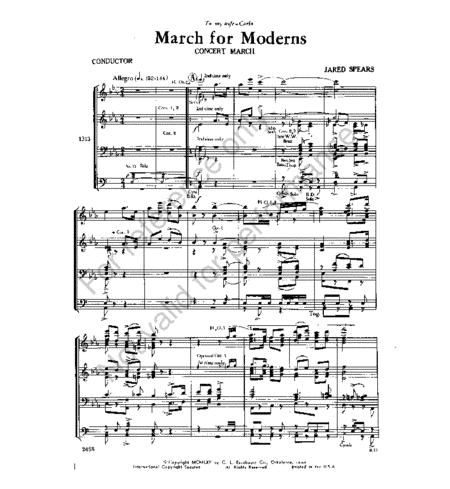 March for Moderns