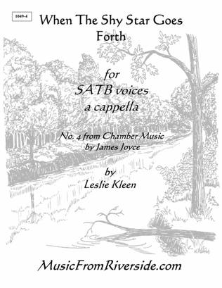 Book cover for When the Shy Star Goes Forth for SATB a cappella