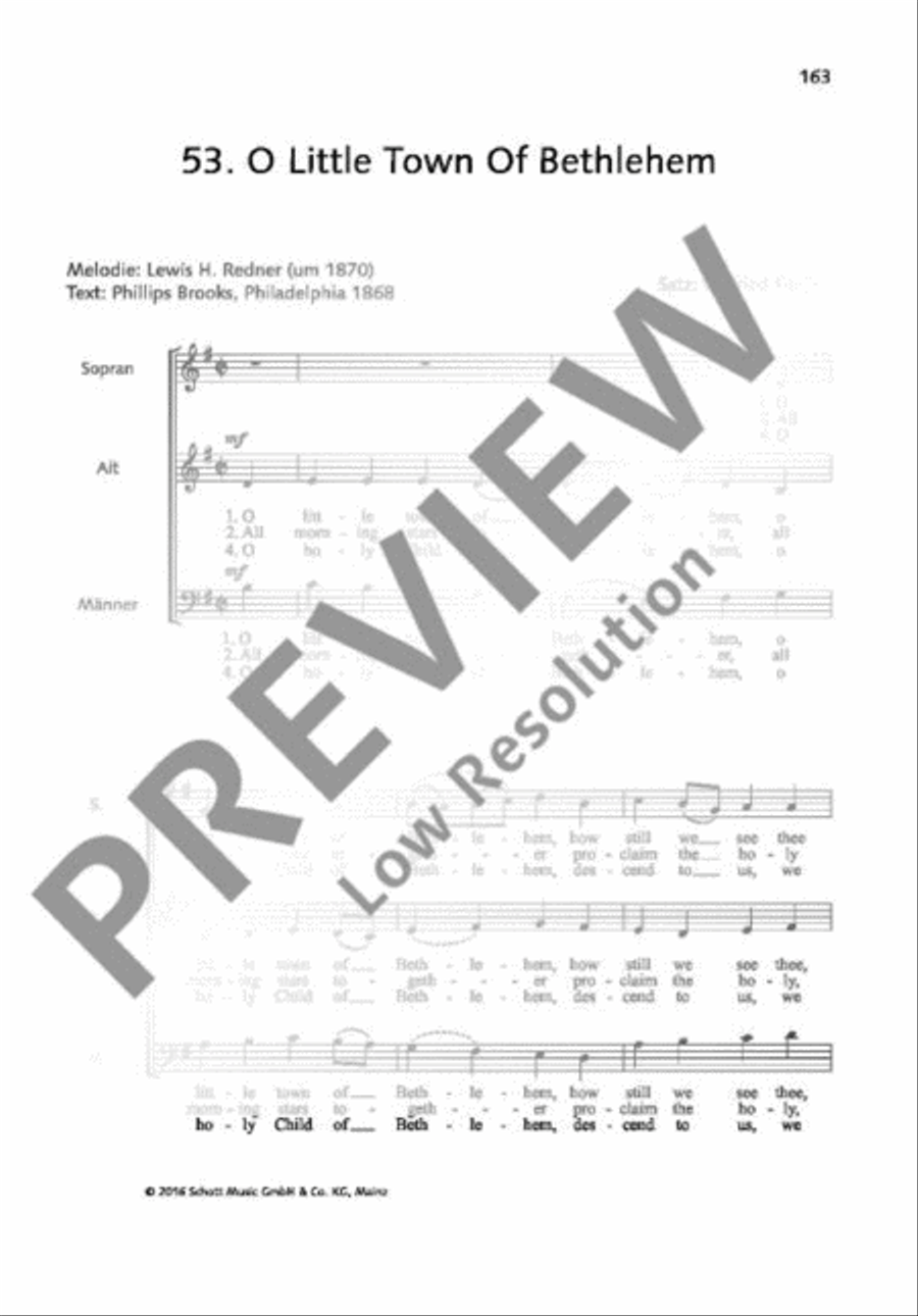 O Little Town Of Bethlehem Mixed Choir scores gallery preview page 2