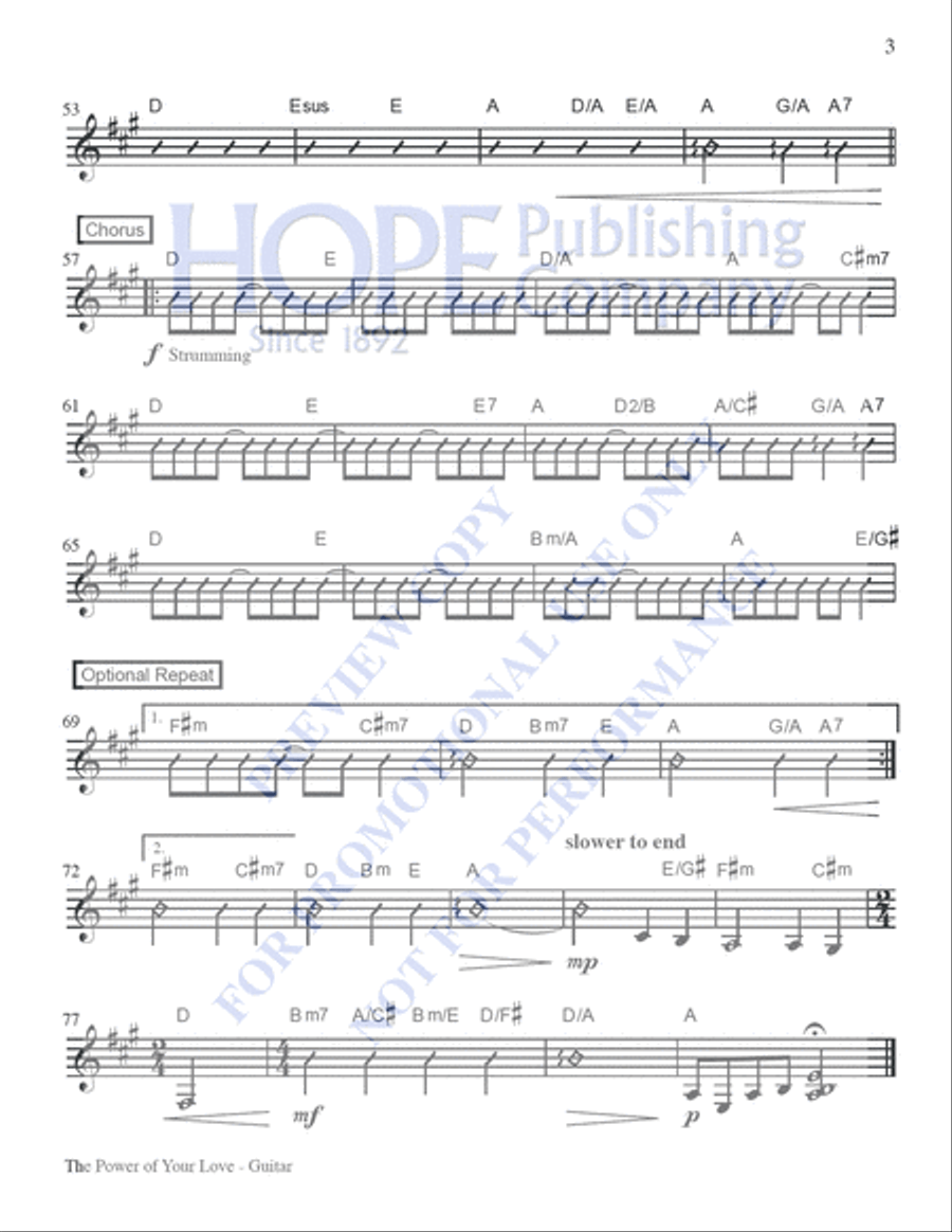 The Power of Your Love The Power of Your Love 4-Part scores gallery preview page 4