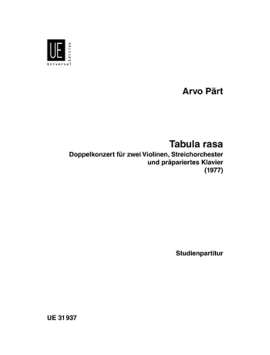 Tabula Rasa String Orchestra scores gallery preview page 1