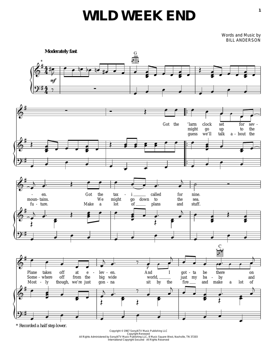 Wild Week End Wild Week End Acoustic Guitar scores gallery preview page 1