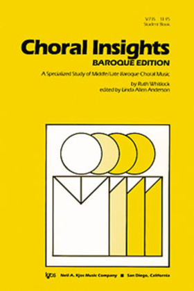 Book cover for Choral Insights - Baroque (Student Book)