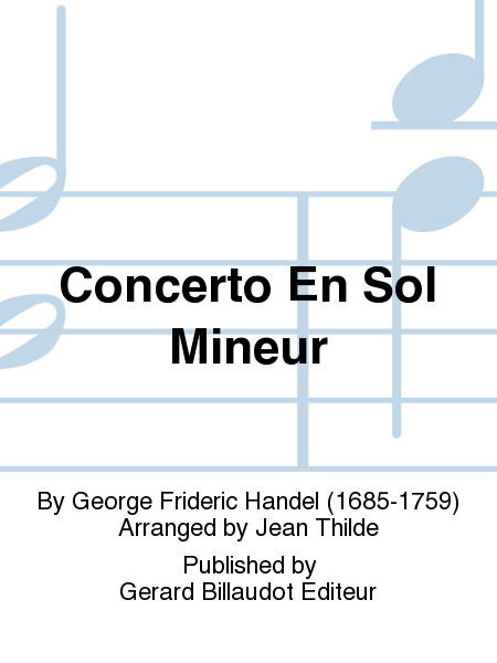 Concerto En Sol Mineur