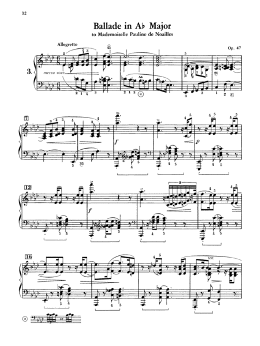 Chopin -- Ballades Piano Solo scores gallery preview page 4