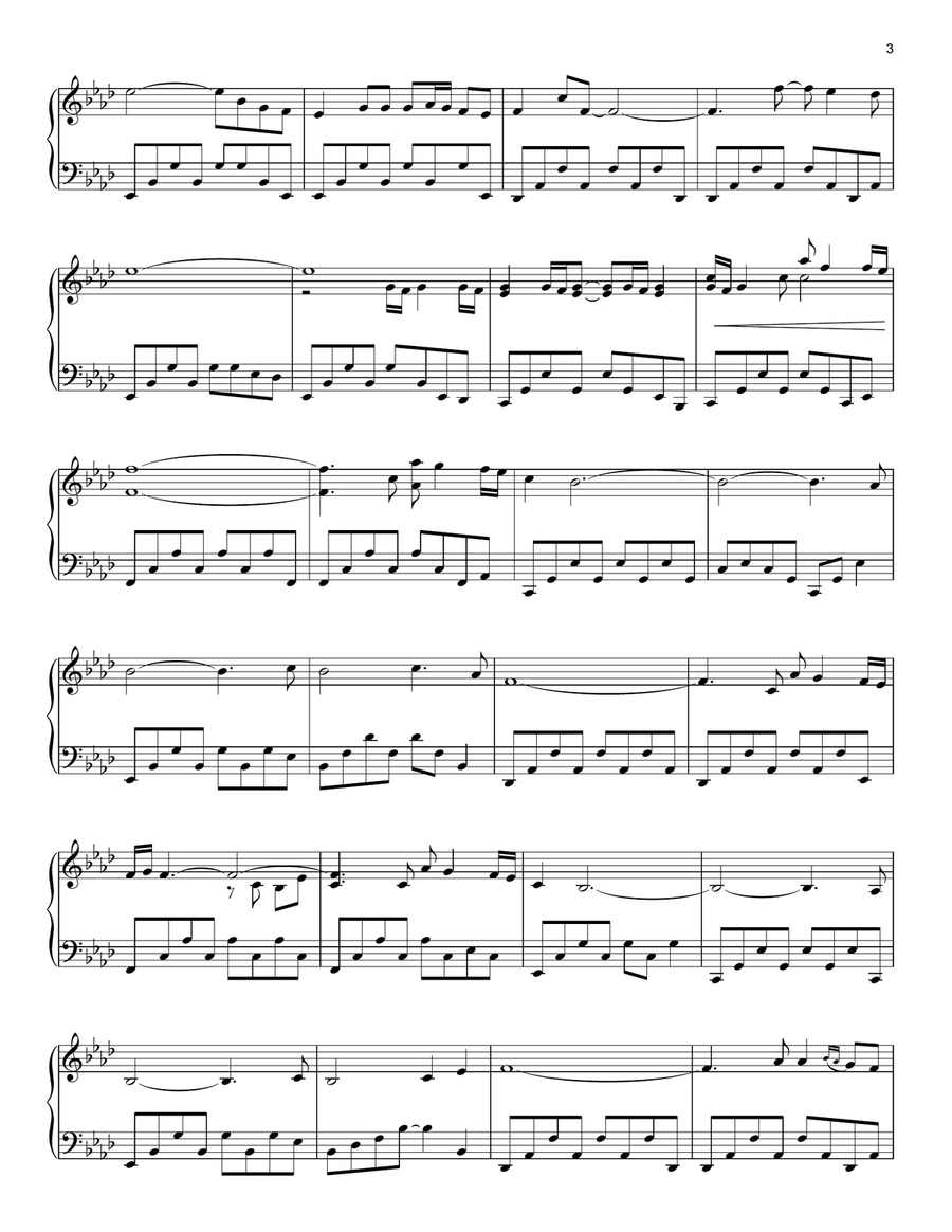 If I Could Tell You Piano Solo scores gallery preview page 3
