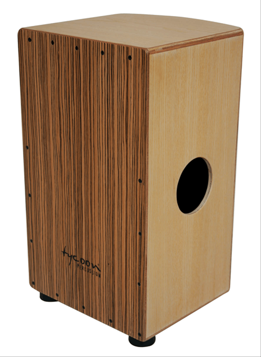 29 Roundback Series American Ash Cajon With Zebrano Front Plate