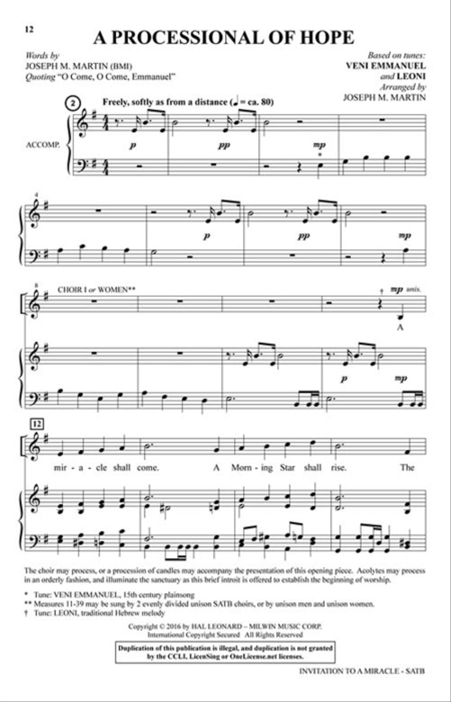 Invitation to a Miracle Invitation to a Miracle Choir scores gallery preview page 2