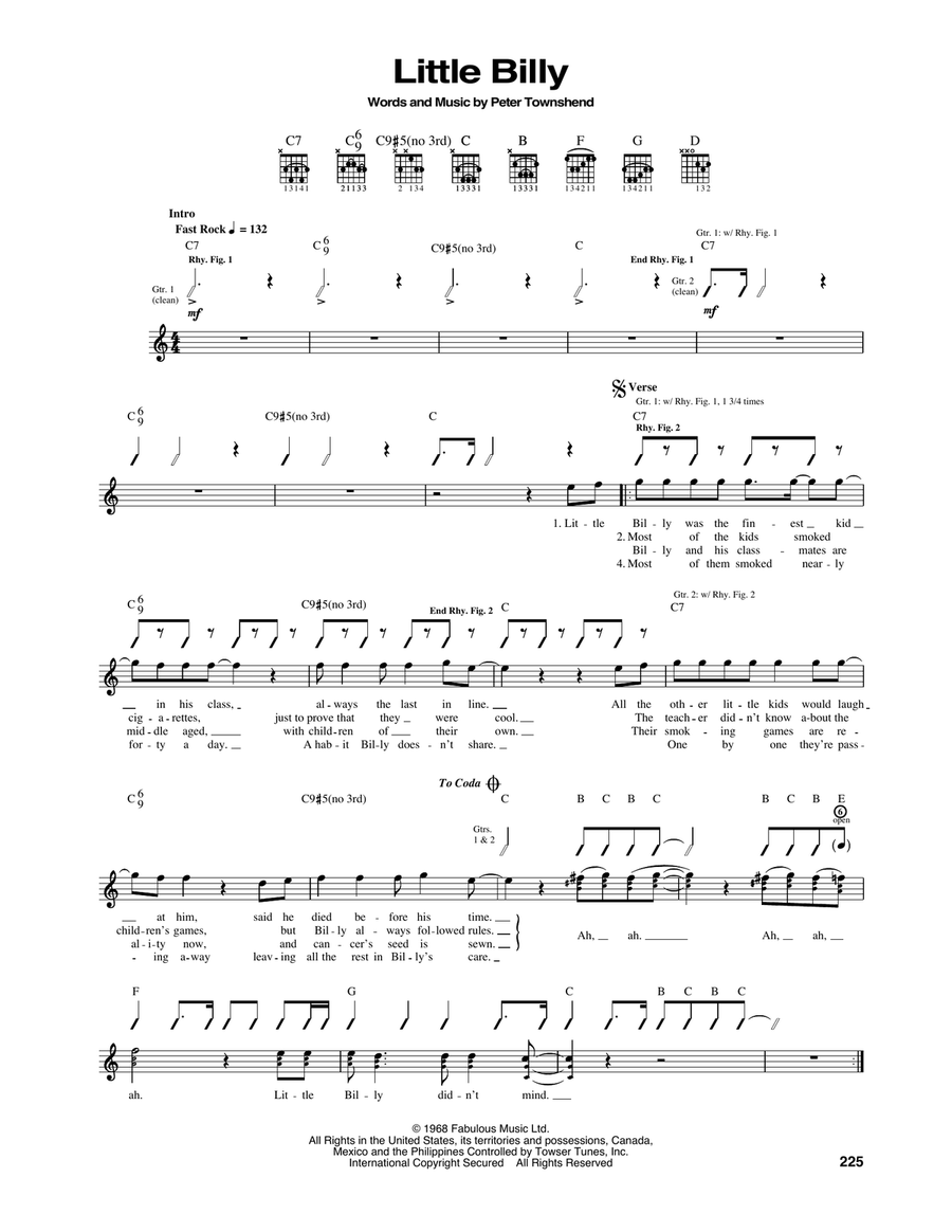 Little Billy Little Billy Acoustic Guitar scores gallery preview page 1
