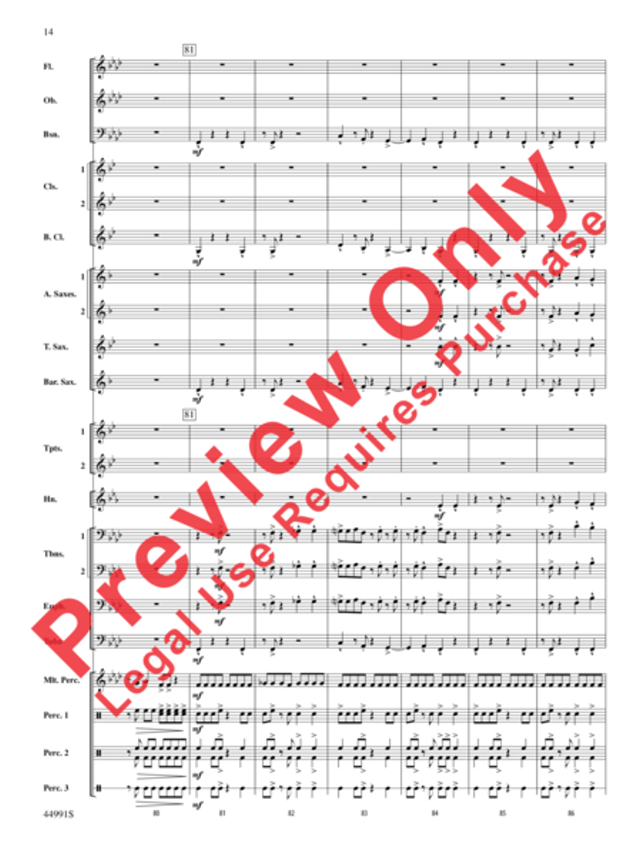 Amazonia Concert Band scores gallery preview page 15
