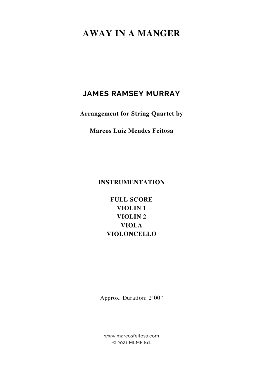 Away in a Manger - String Quartet String Quartet scores gallery preview page 2