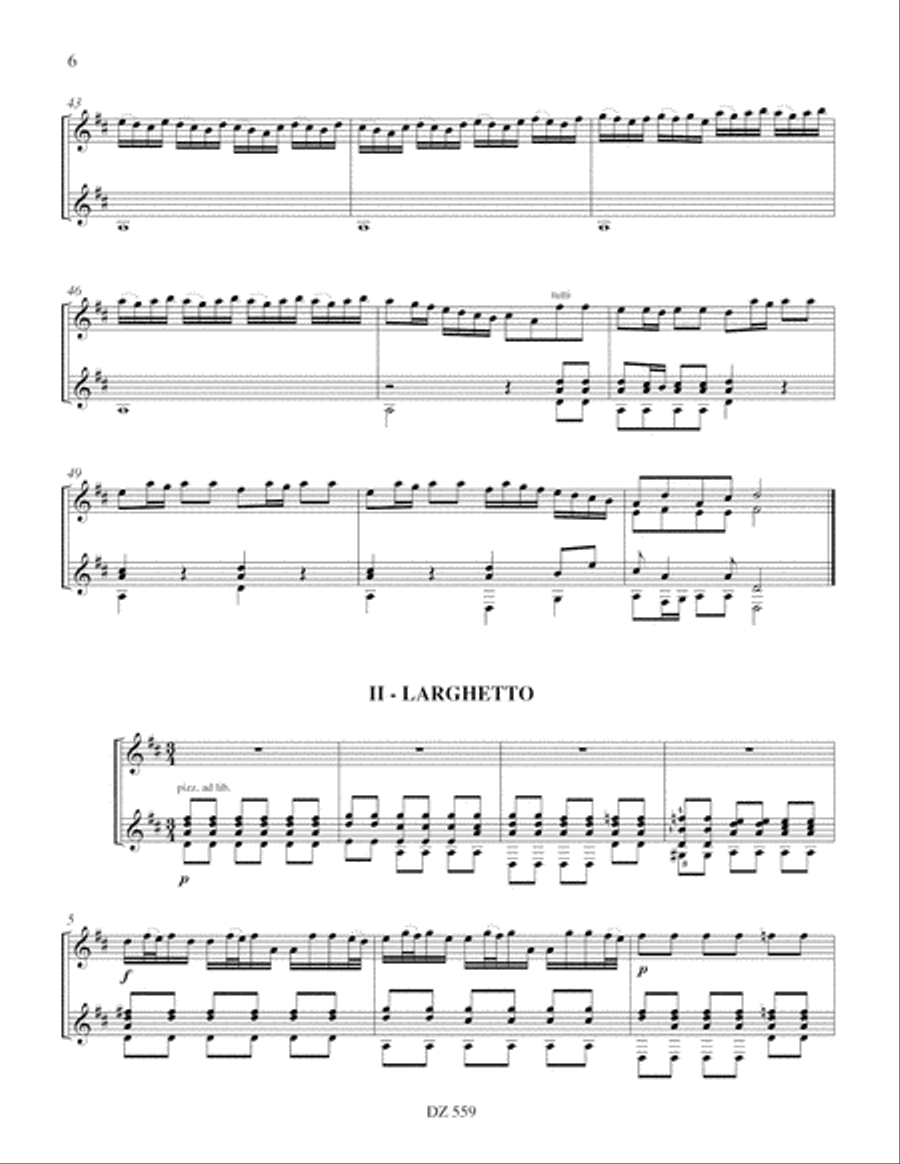 L'Estro Armonico, Concerto no 9, RV 230 Classical Guitar scores gallery preview page 6
