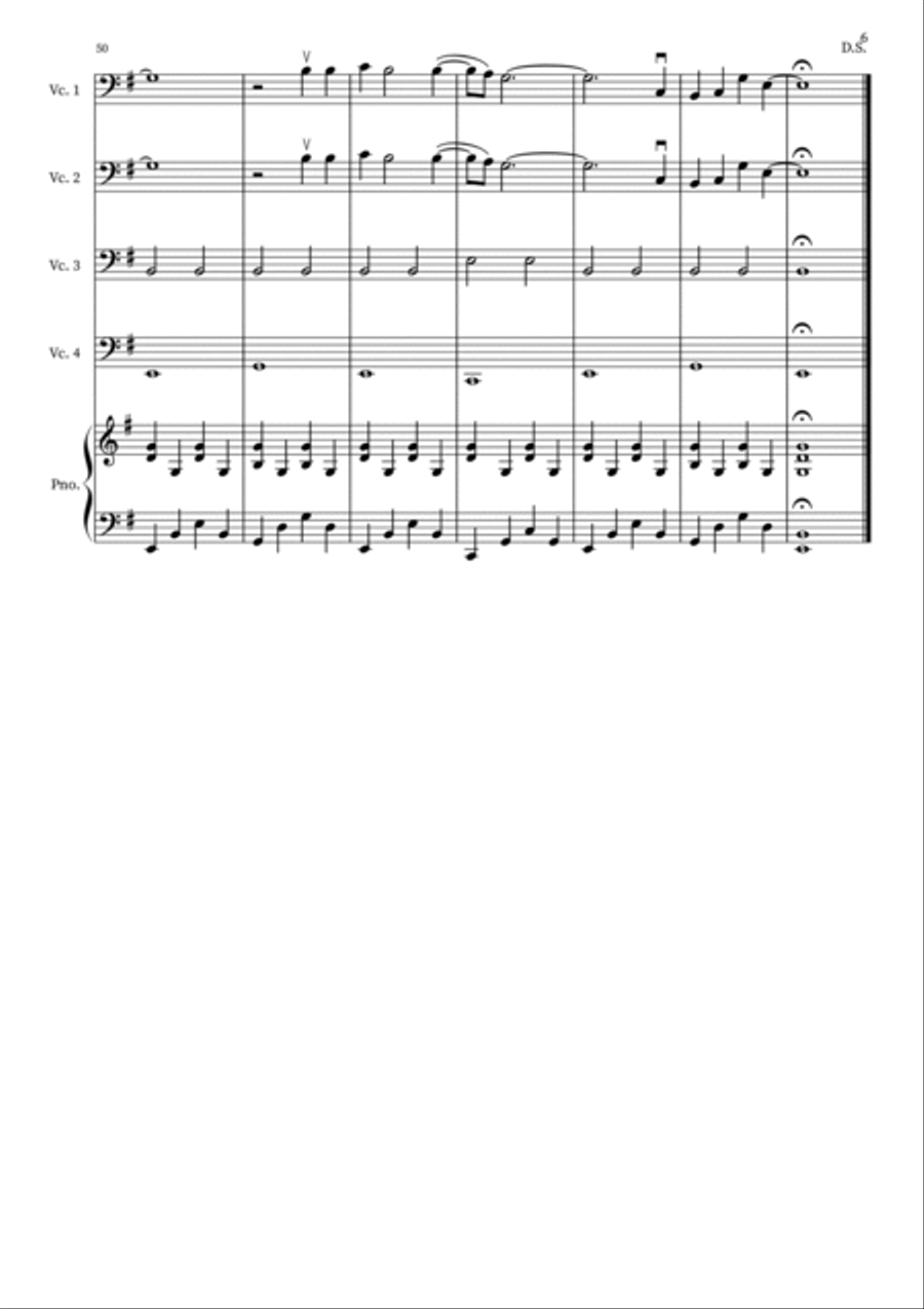 Wonderwall Piano Solo scores gallery preview page 6